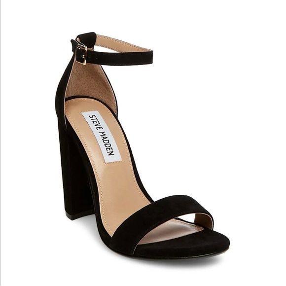 Steve Madden Carrson Suede Block Heels - Picture 1 of 14